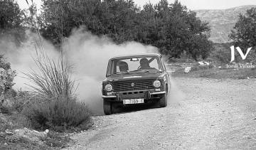 Jorge Bäbler-Ricardo Antolín (Seat 124-1600), terceros en el Campeonato de España de Rallyes de 1972. Rally Costa del Sol 1972 / Foto: Jordi Viñals